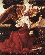 LEONARDO da Vinci Annunciation (detail)  fg47 painting